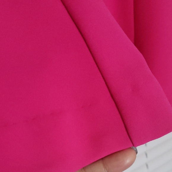 EXPRESS NEON FUCHSIA A-LINE MINI SKIRT  SZ 2 - Picture 4 of 12